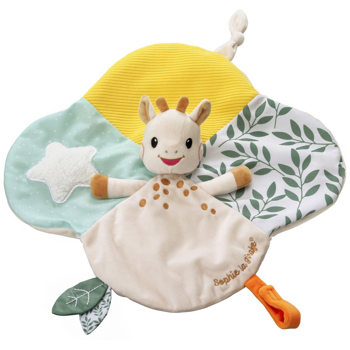 Coffret Sophie la girafe et son doudou bleu, marron, blanc, SOPHIE LA GIRAFE