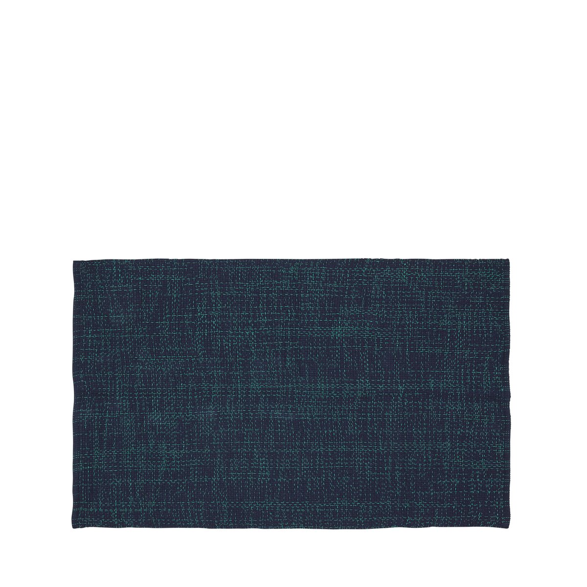 Tapis en coton FLIM bleu, HUBSCH