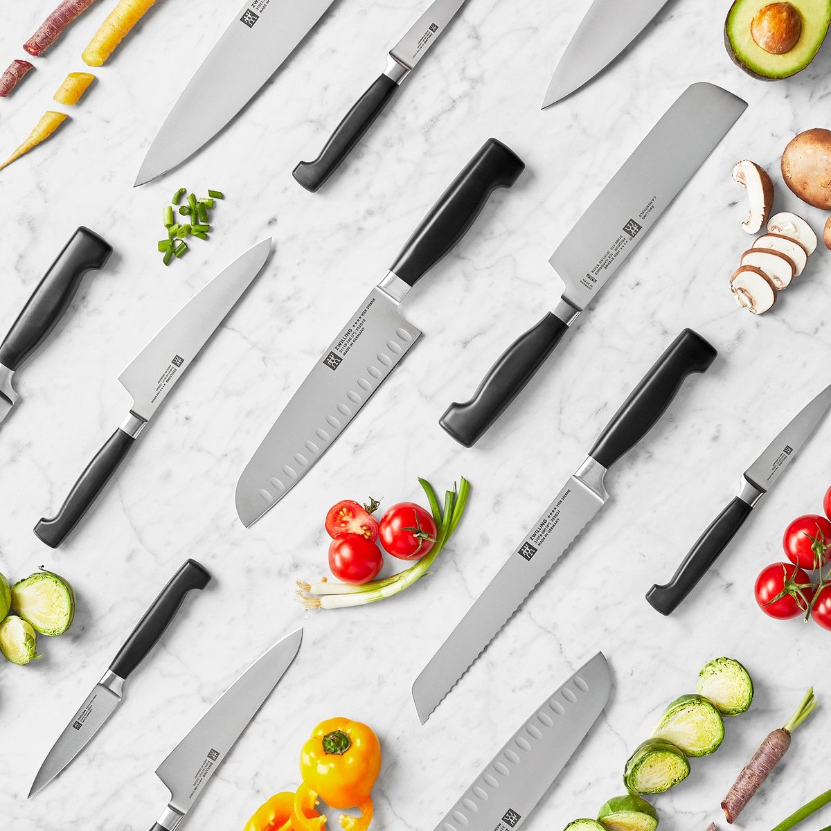 Set de couteaux 3-pcs couleur unique, ZWILLING