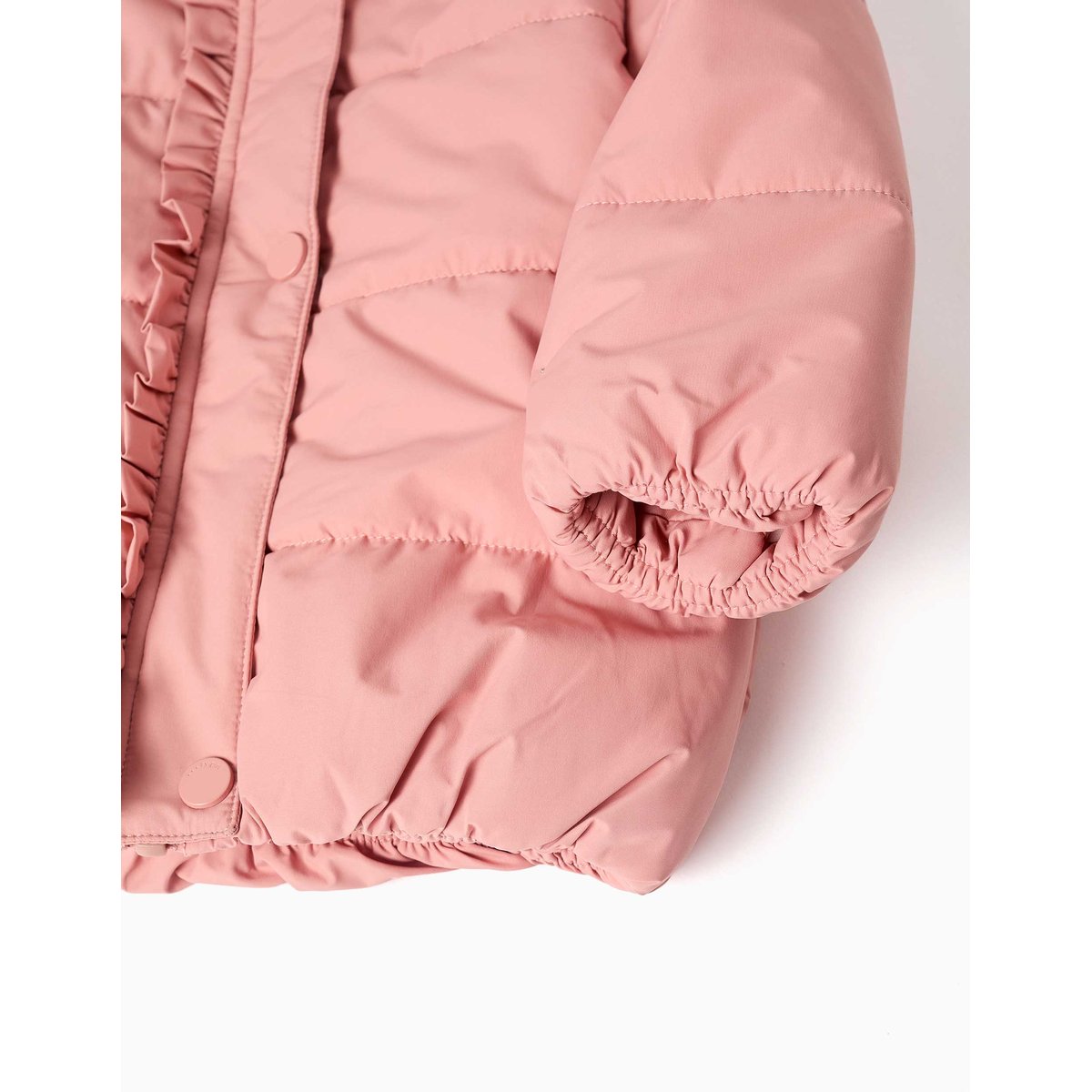 Doudoune avec capuche et doublure en polaire rose, ZIPPY