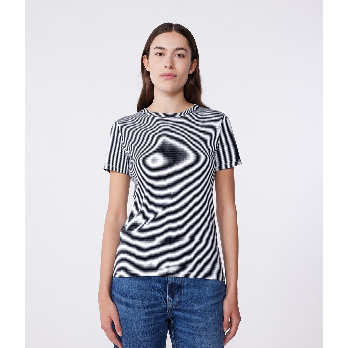 Striped Iconic Short Sleeve T-Shirt white/blue, PETIT BATEAU