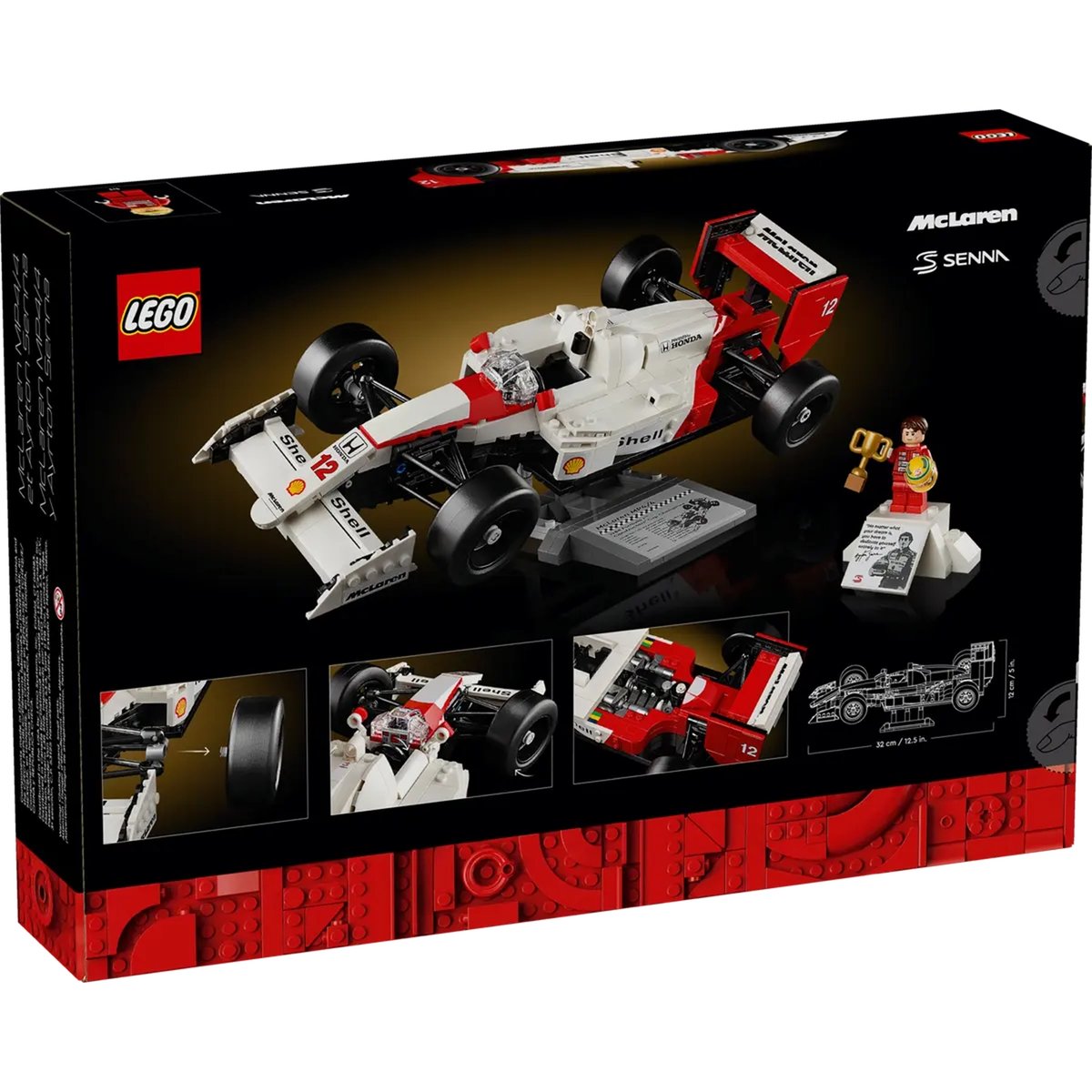 LEGO Icons - Réplique McLaren MP4/4 d'Ayrton Senna - 10330 pour Adultes multicolore, LEGO