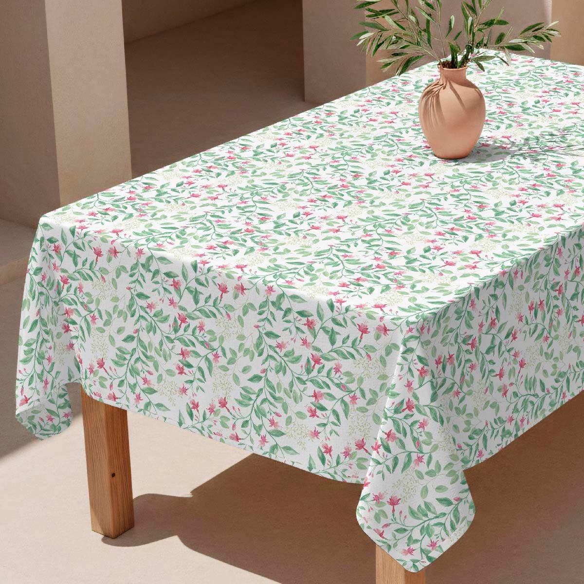 Nappe en coton 100% Campanillas vert, NAF NAF HOME