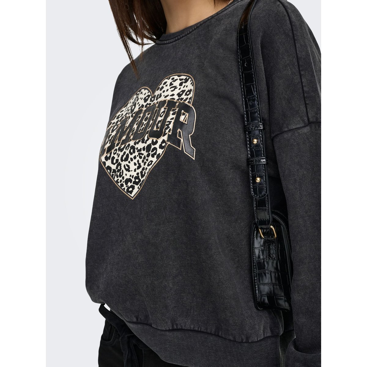 Sweat-Shirt noire - black, ONLY
