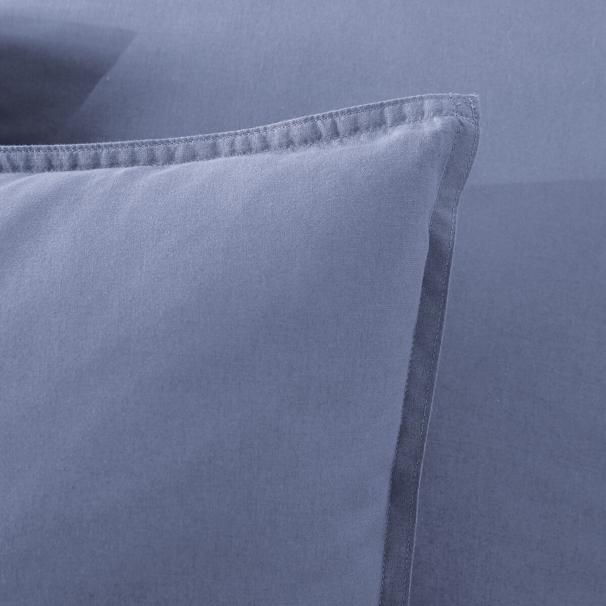 Taie d'oreiller personnalisée coton lavé, Scenario bleu cyclades, LA REDOUTE INTERIEURS