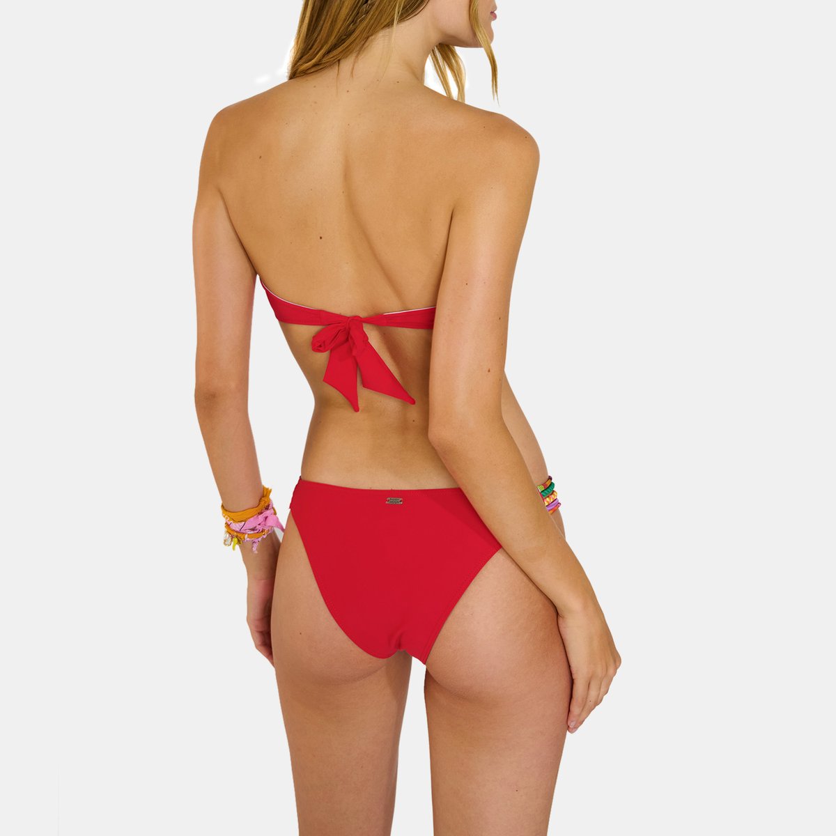 Haut de maillot bandeau Zino - SPRING rouge, BANANA MOON