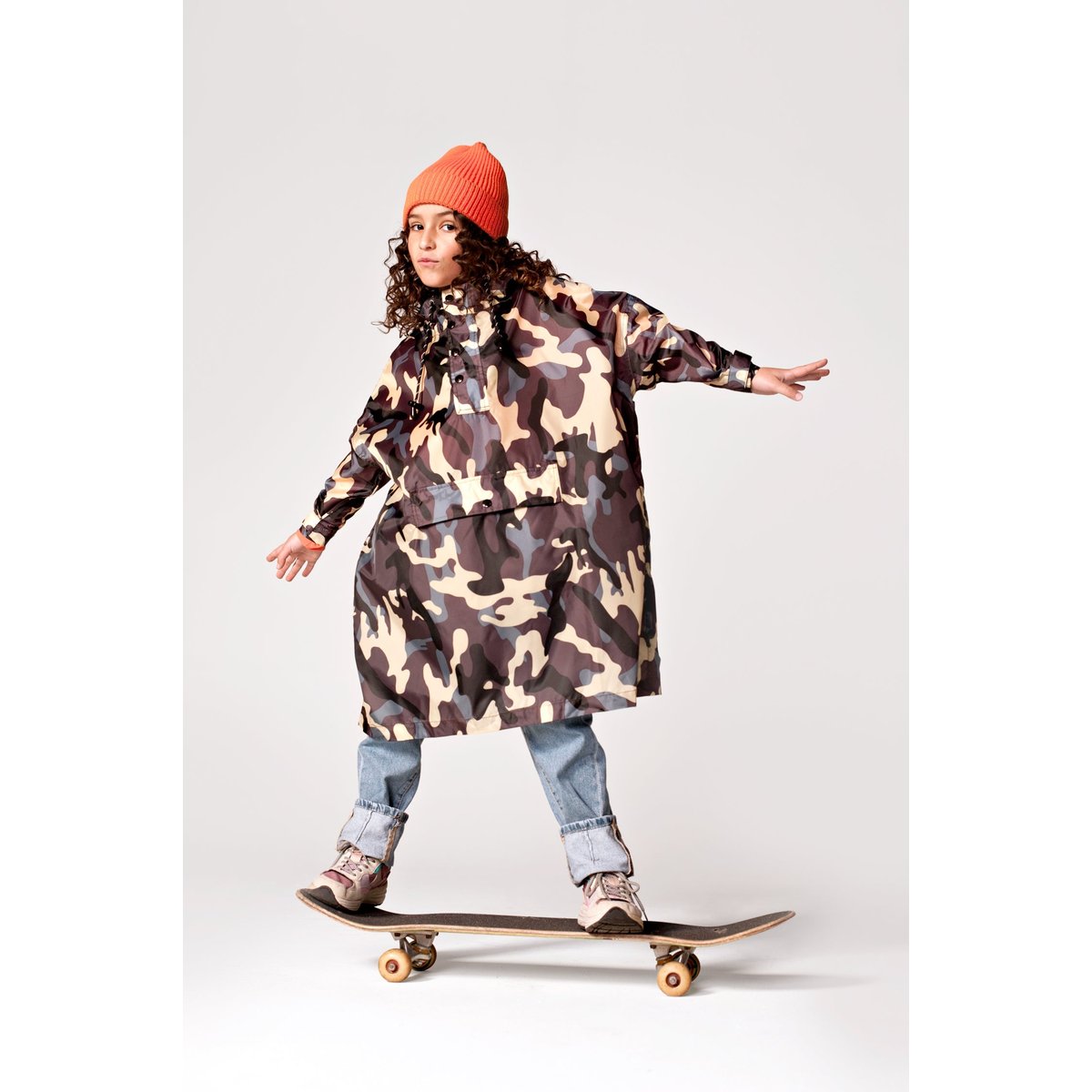 Poncho de pluie imperméable JUNGLE CAMO vert camouflage, RAINKISS