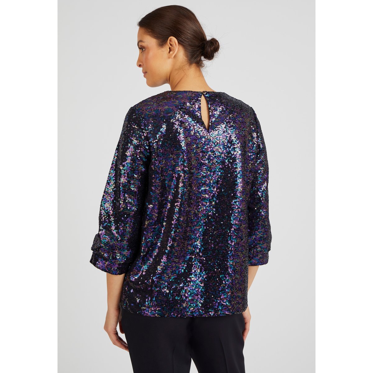 Blouse à sequins multicolore, DAMART