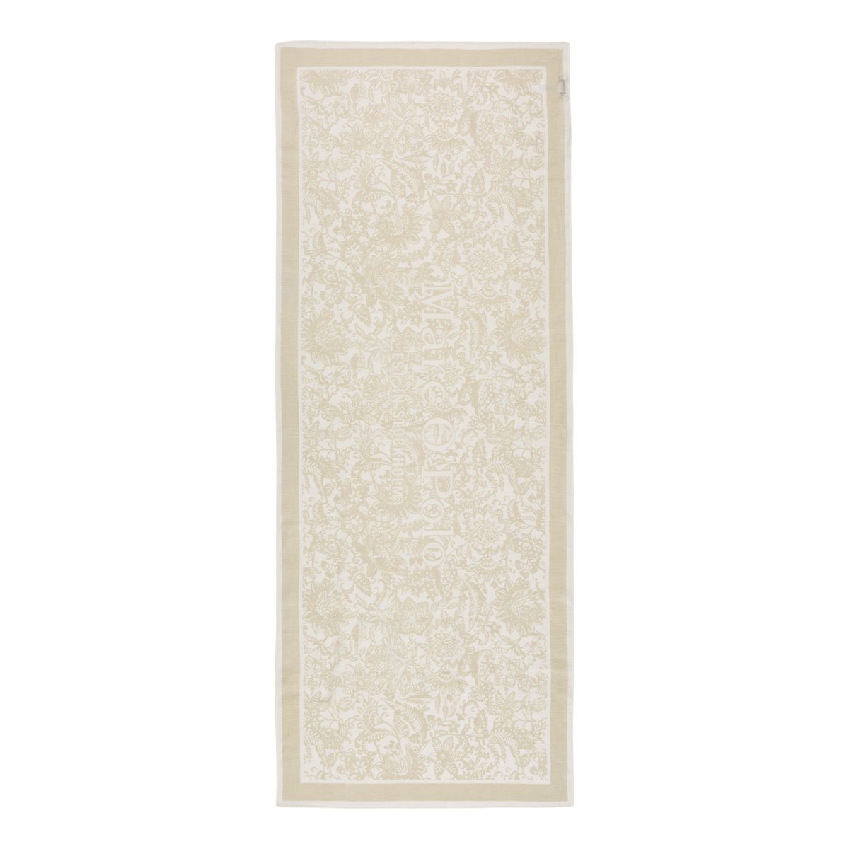 Foulard en lin avec un bord à franges doux beige, MARC O'POLO