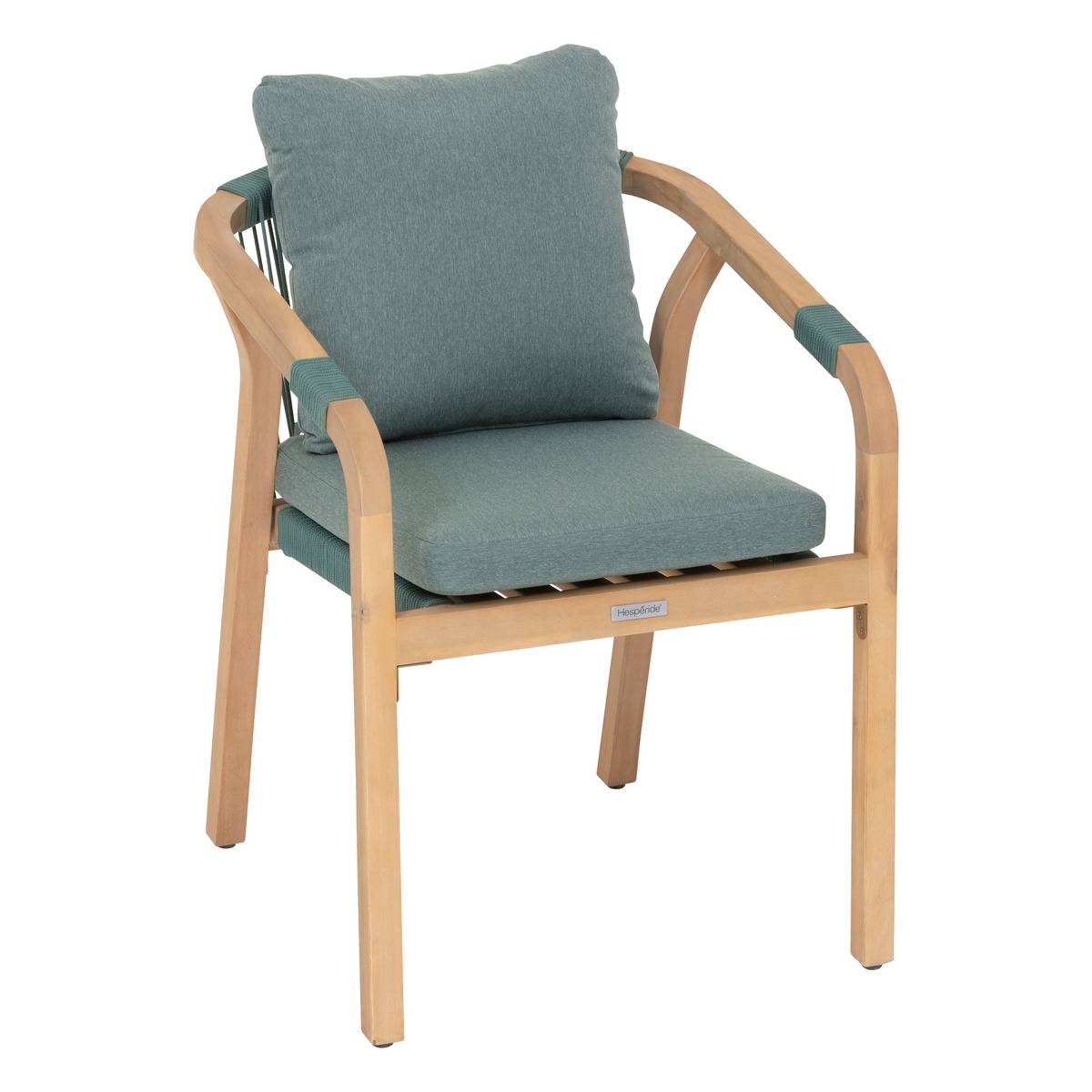 Fauteuil de jardin empilable PAPOUASIE vert, HESPERIDE