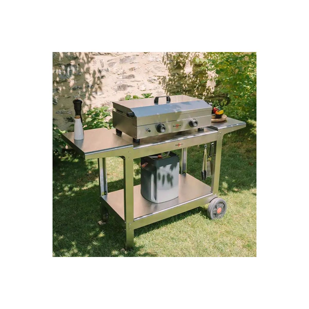 Couvercle plancha ACP9 - Plancha Saveur inox argent, KRAMPOUZ