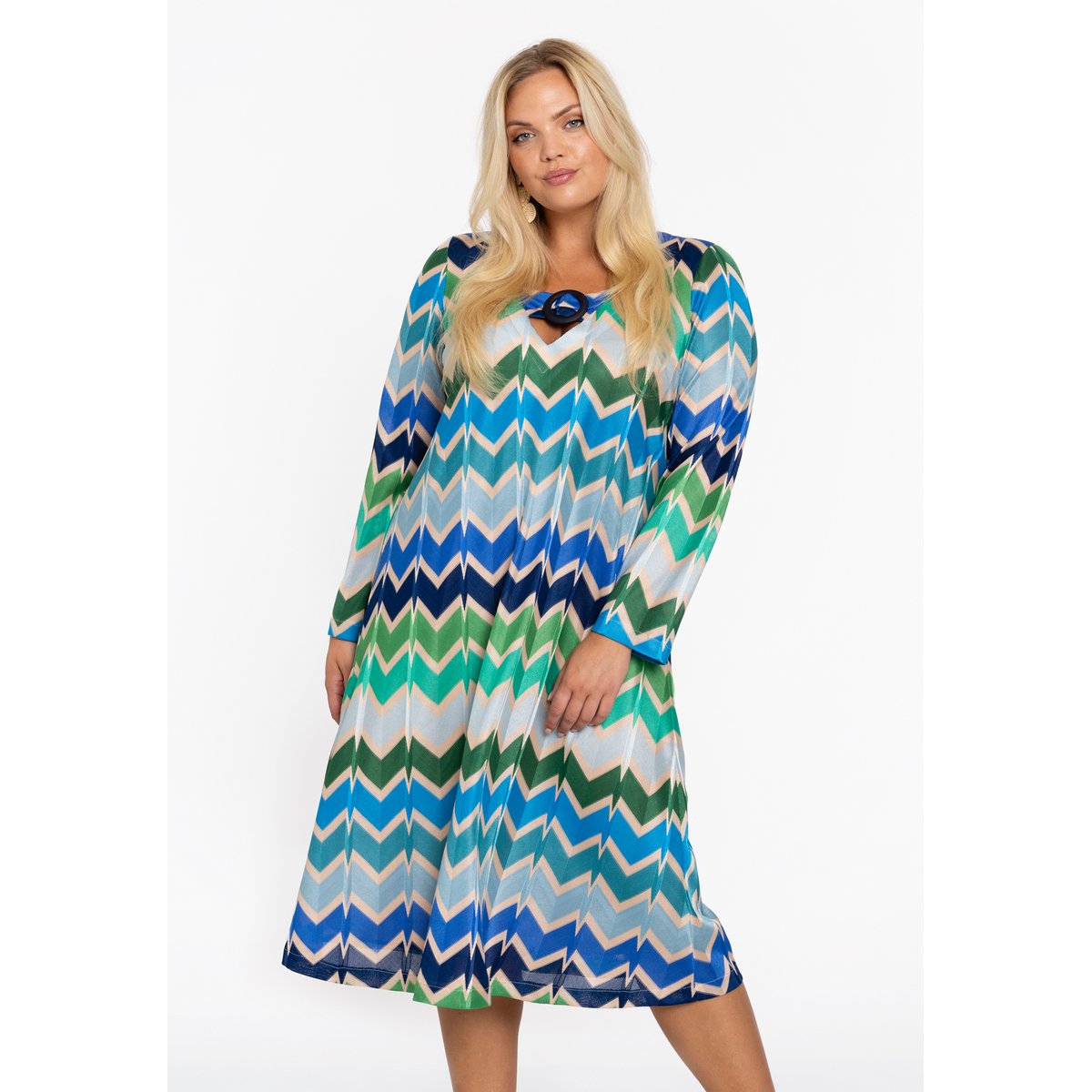 Robe imprimé / imprimée bleu, YOEK