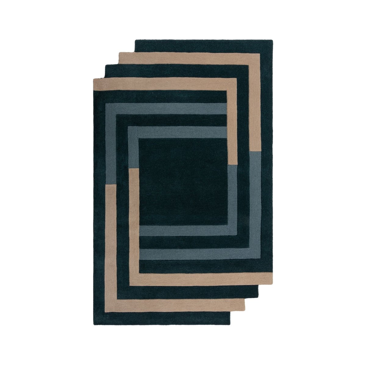 Tapis en laine LABYRINTHE vert, FLAIR RUGS