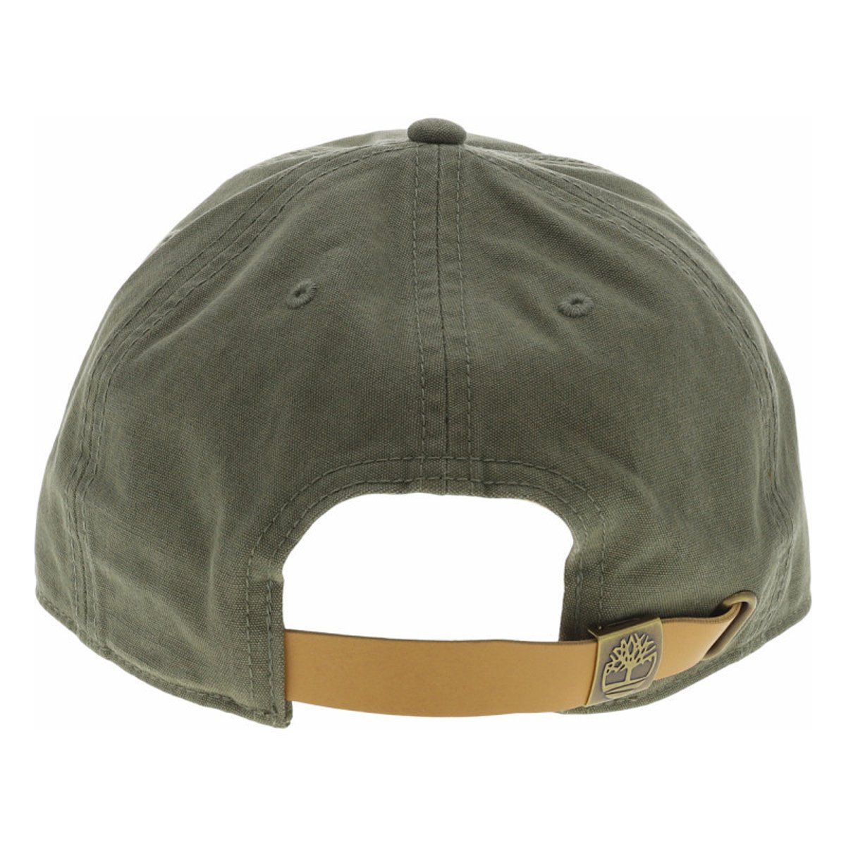 Casquette en coton kaki bicolore avec un patch de la marque à l'avant kaki, TIMBERLAND