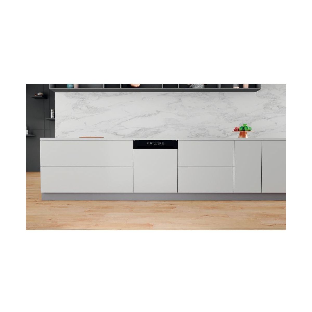 Lave vaisselle encastrable WBC3C34PB bandeau noir, WHIRLPOOL