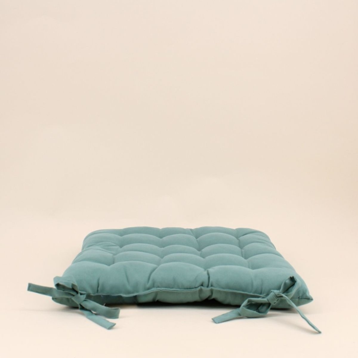 Lot de 4 galettes de chaise 40x40cm vert, ORNAMI