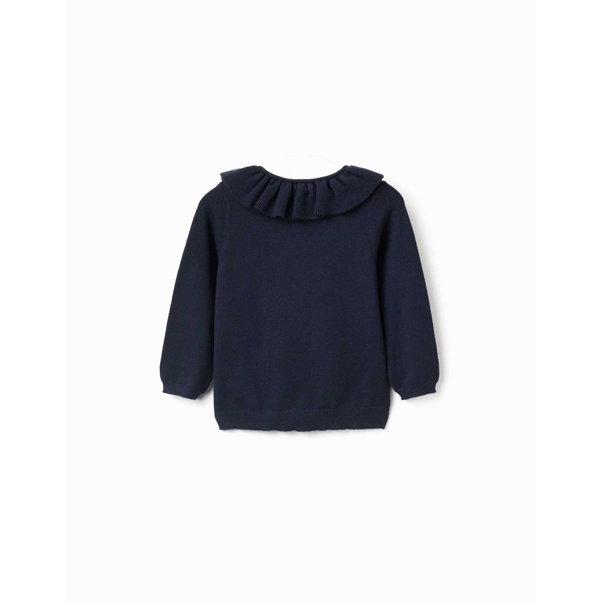 Gilet en maille avec col à volants bleu foncé, ZIPPY