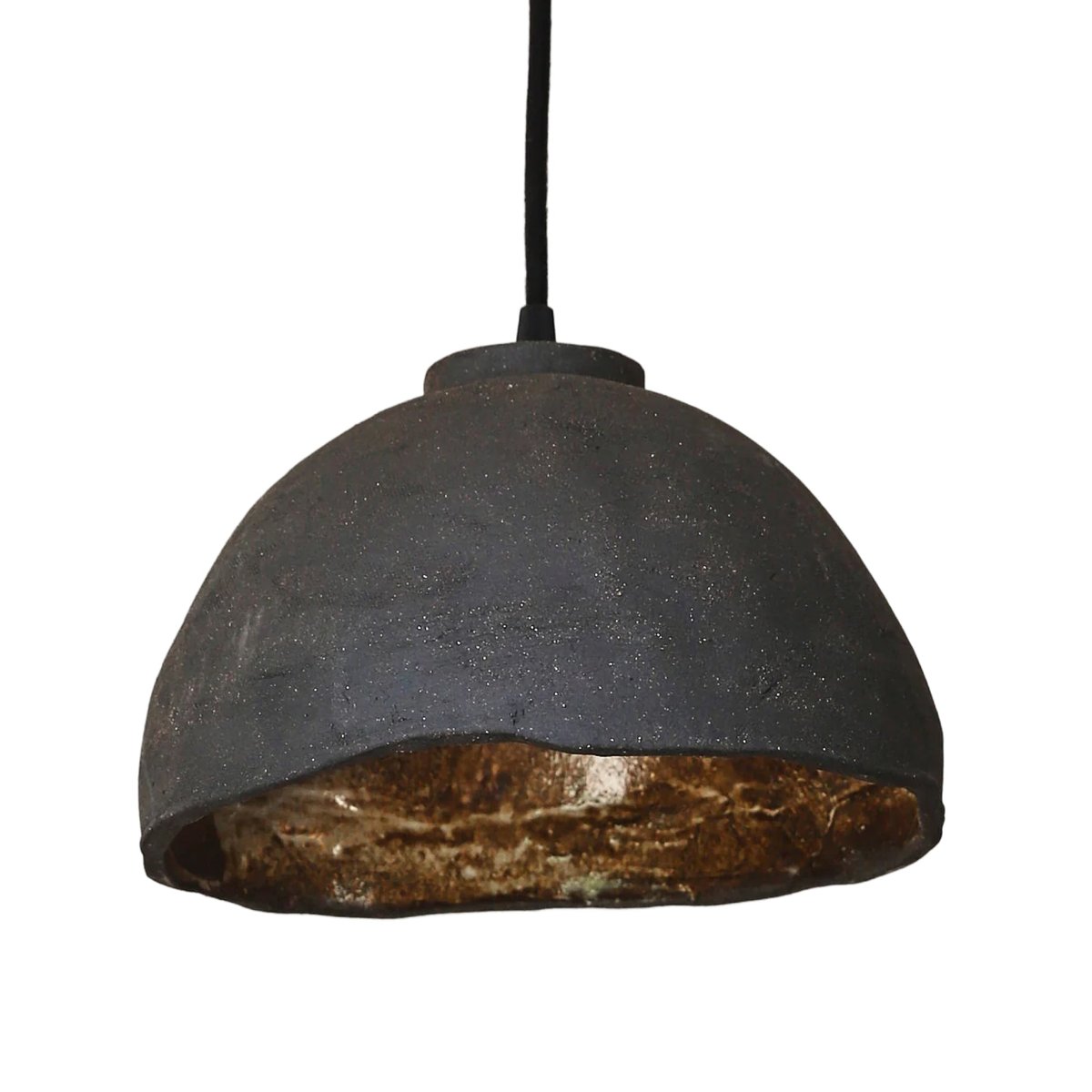 Suspension dôme céramique naturelle - AMAIA marron, HANNUN
