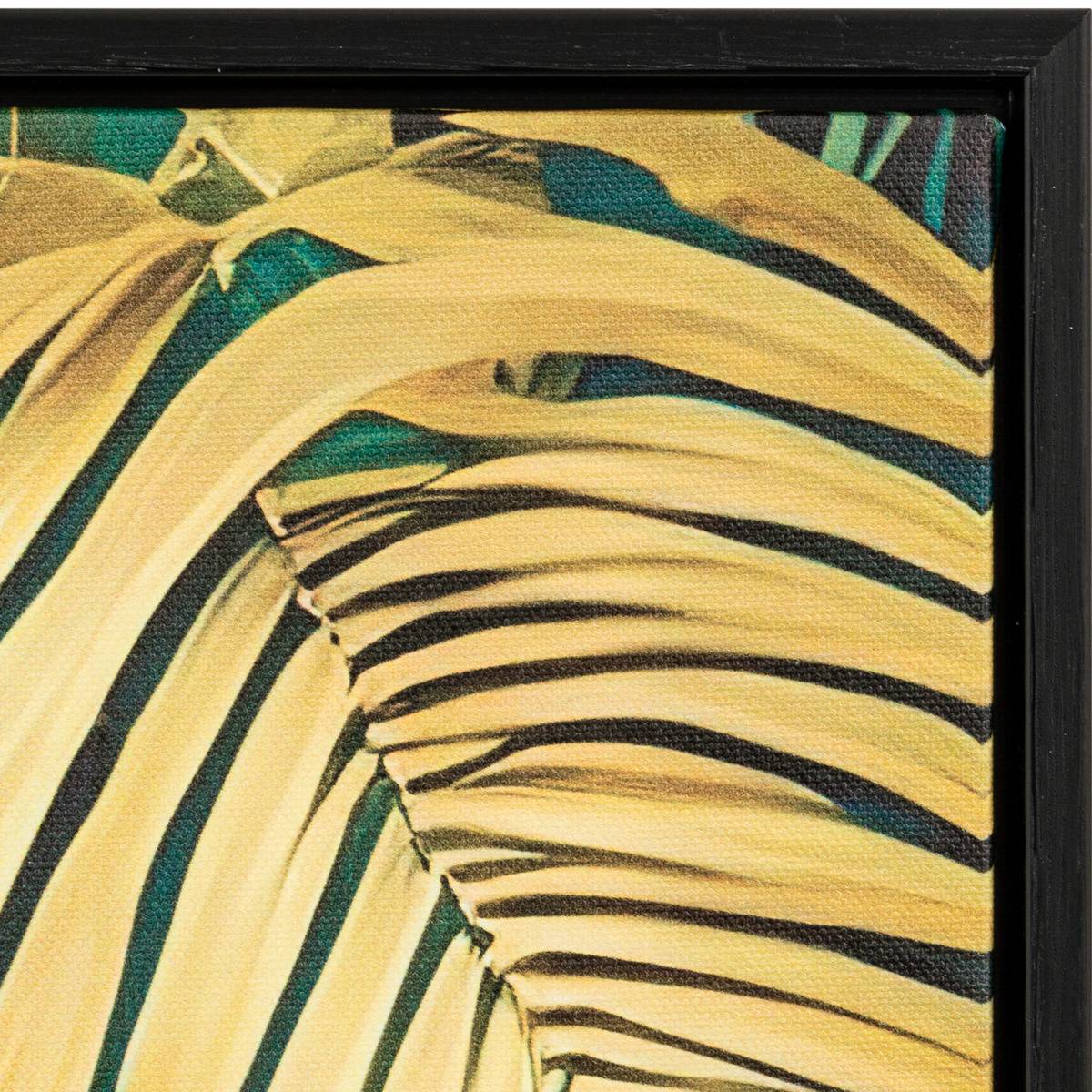 Toile imprimée encadrée CHARLENE vert, ATMOSPHERA