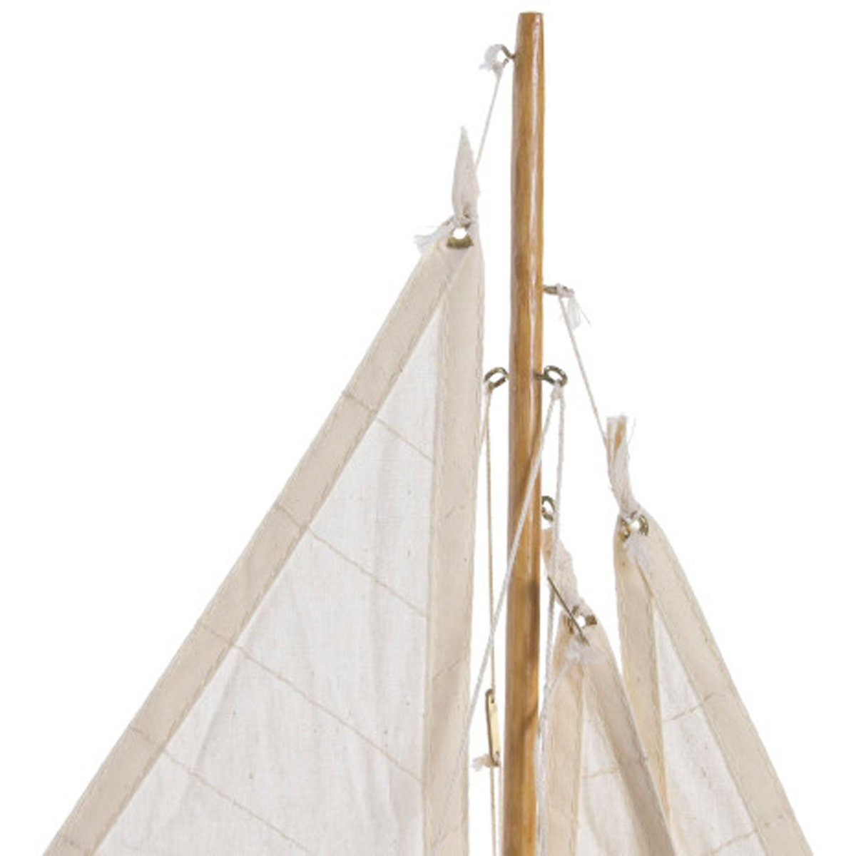Bateau à voiles décoratif bois 25x7x29cm bois, WADIGA