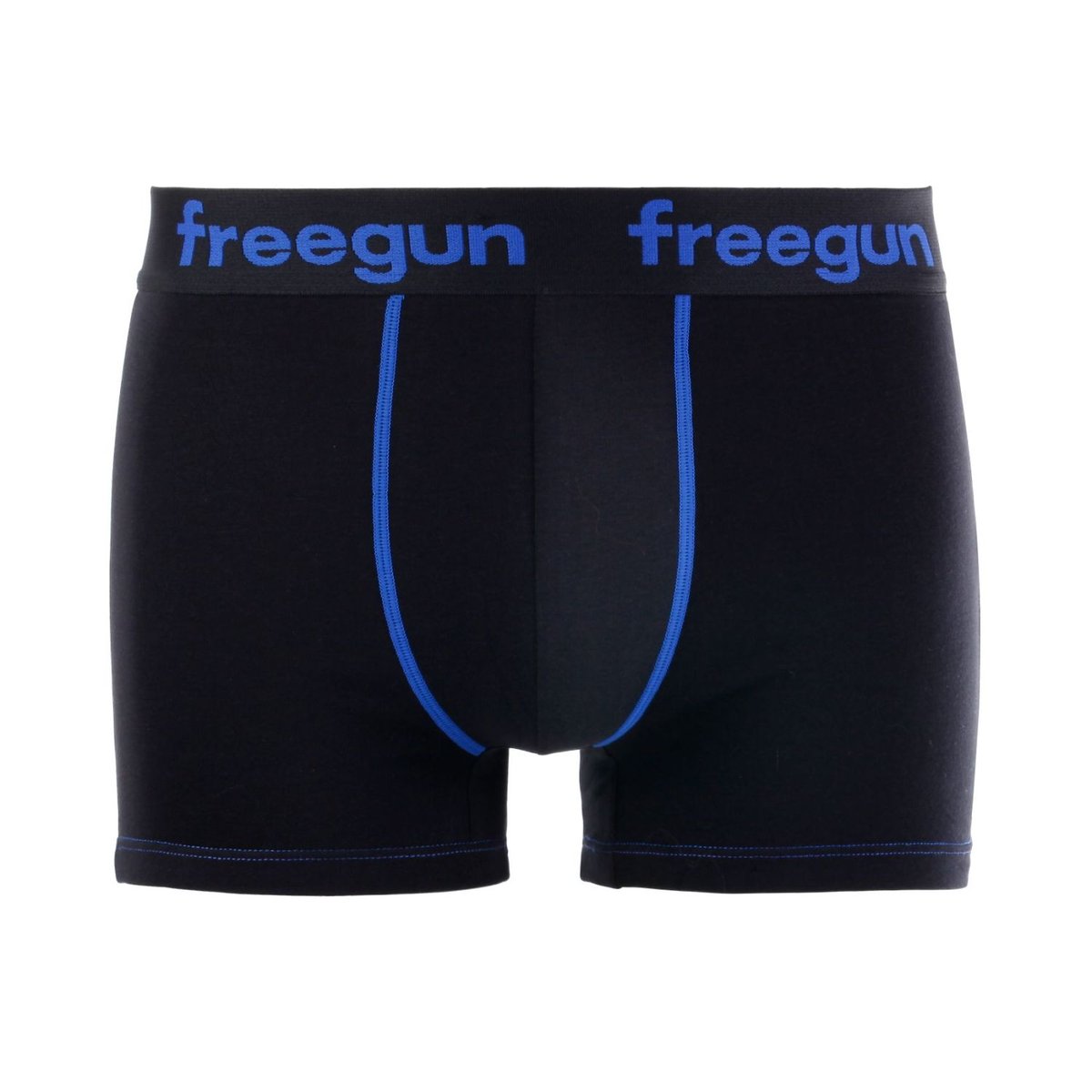 Lot De 6 Boxers Coton rouge/noir/bleu/gris, FREEGUN