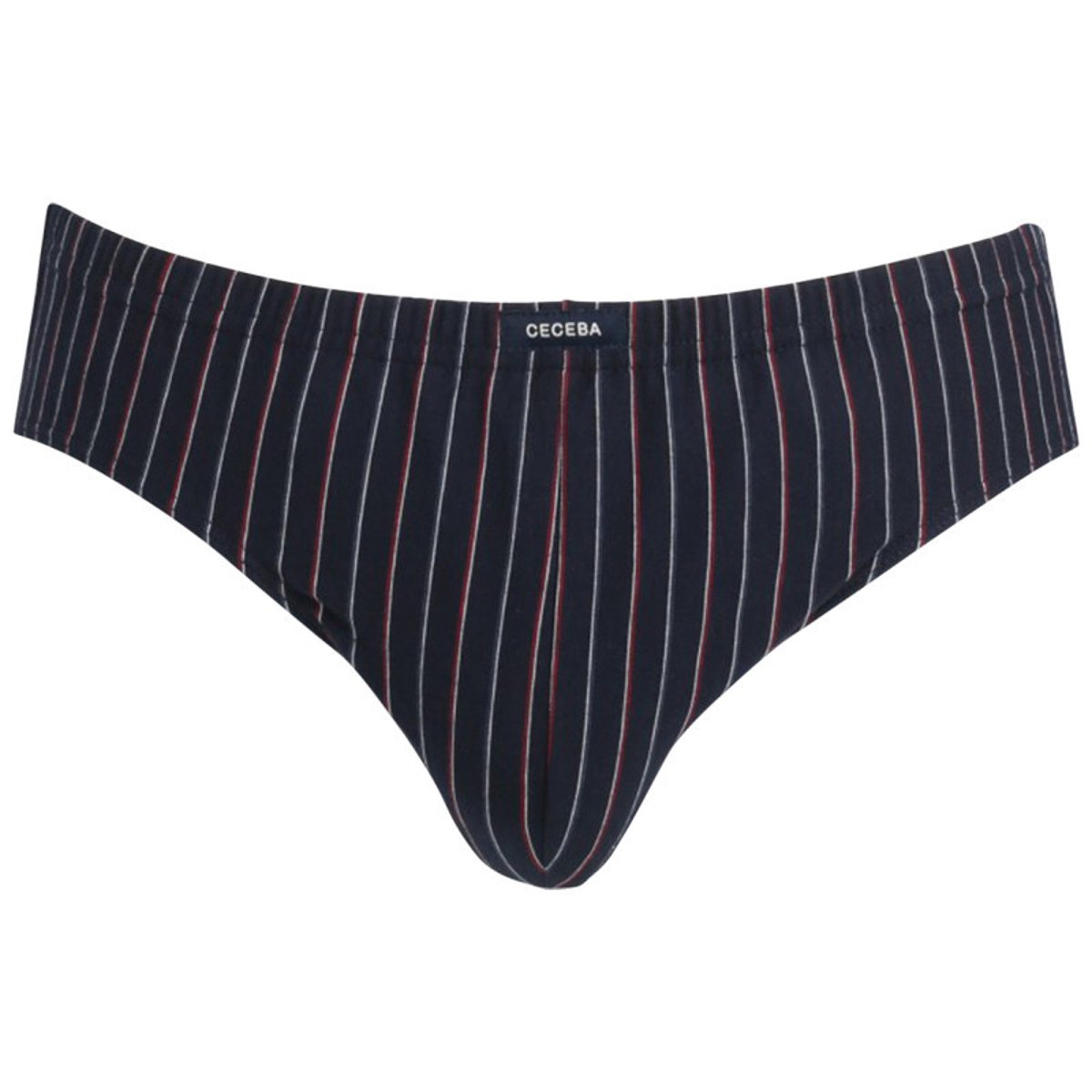 Pack de 3 slips Ceceba uni et rayé bleu, CECEBA