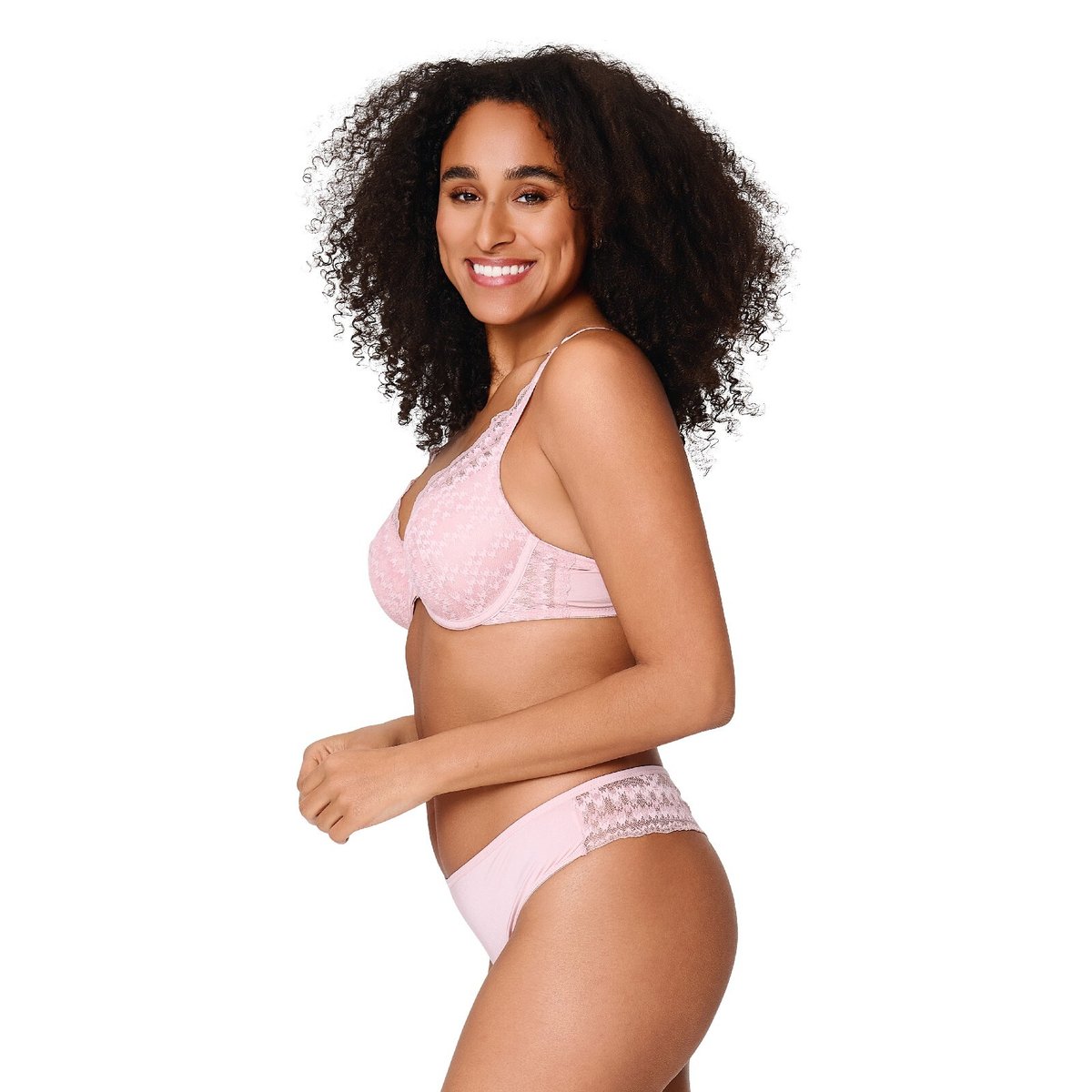 String en dentelle rose, LINGADORE