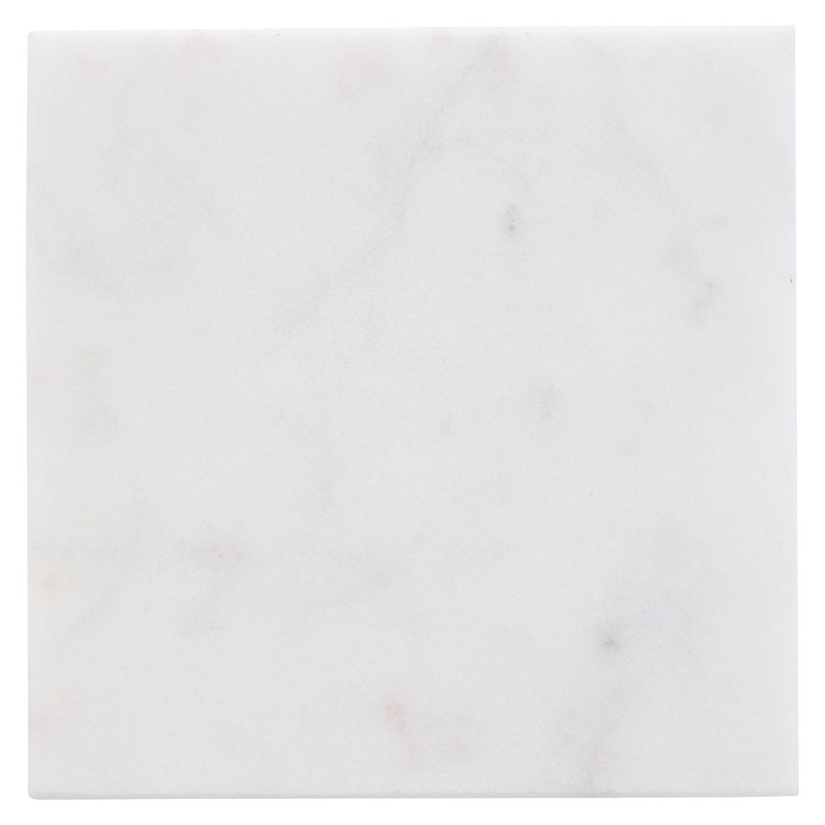 Lot de 4 dessous de verre MARBRE blanc, ATMOSPHERA