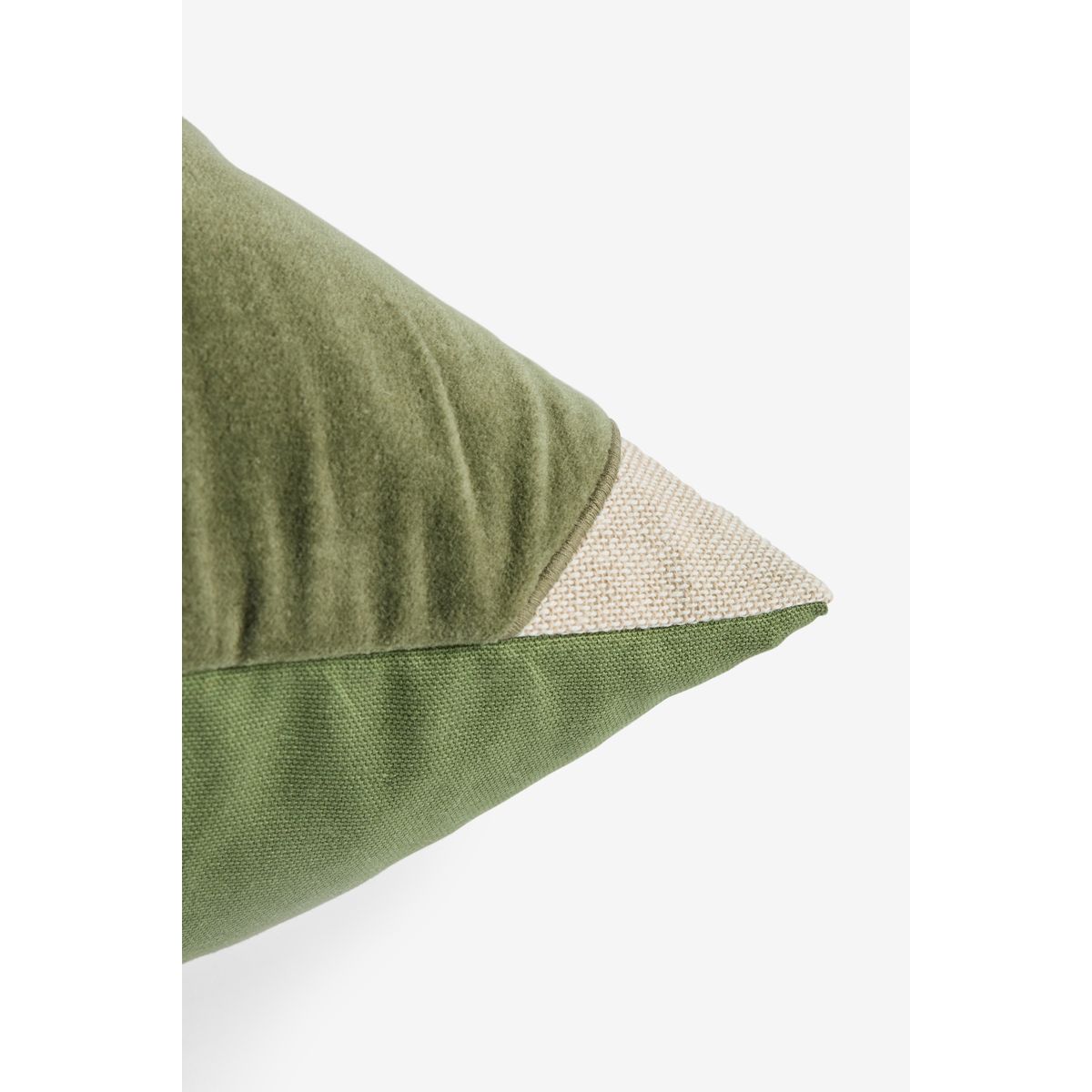 Coussin à motif abstrait vert, NEXT
