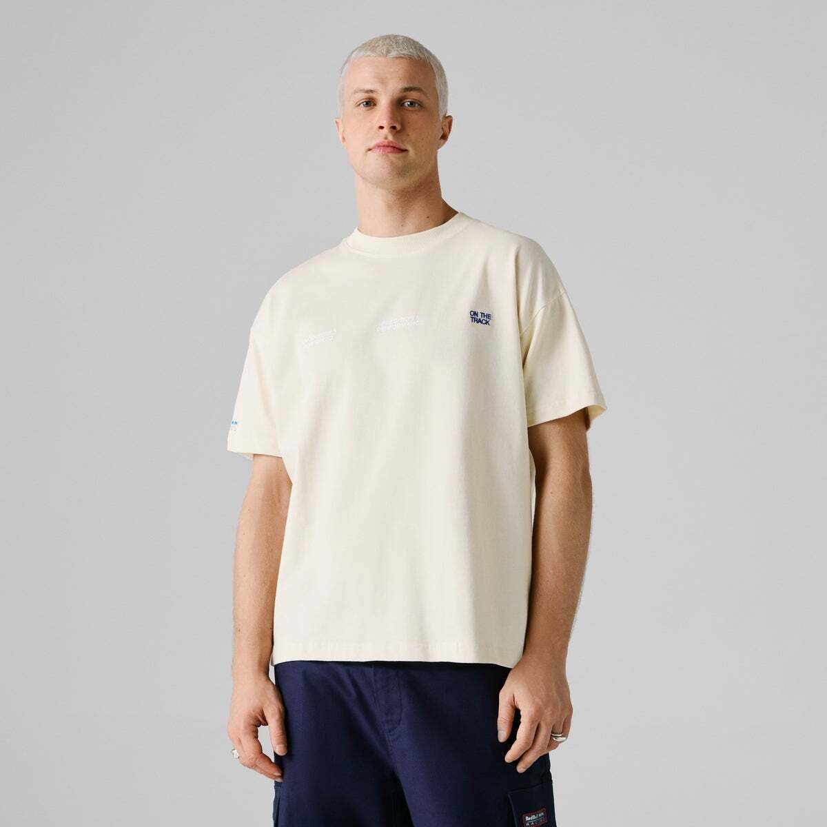 Red Bull Racing T-Shirt À Coupe Large Avec Imprimé Au Dos beige sable, PEPE JEANS