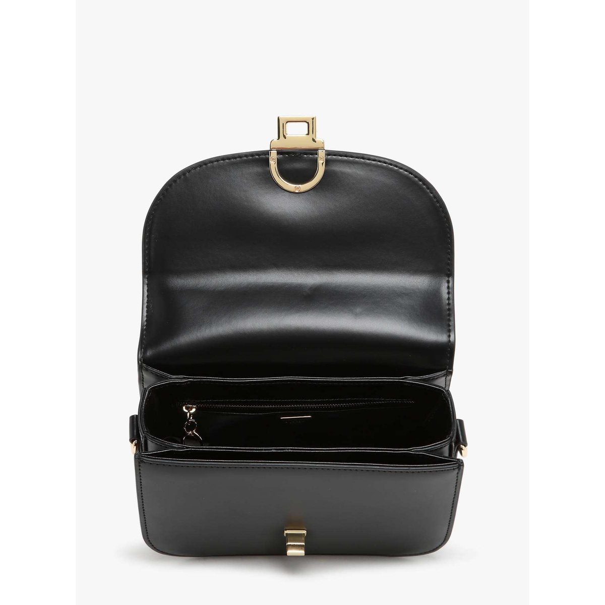 Sac bandoulière M Altair cuir noir, ETRIER