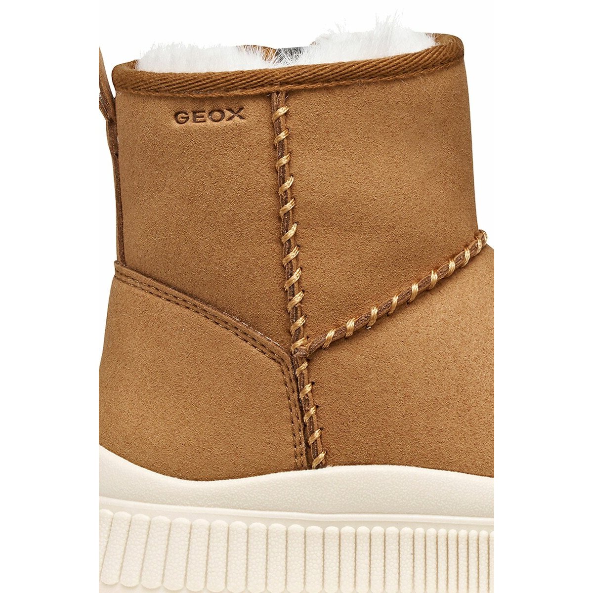 Kids Laquinny Boots with Faux Fur Lining brown, GEOX