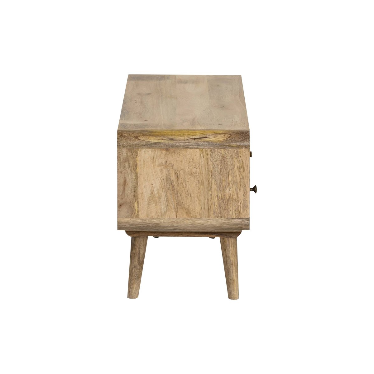 Meuble TV en bois de manguier MAEVA bois clair, MADE IN MEUBLES 