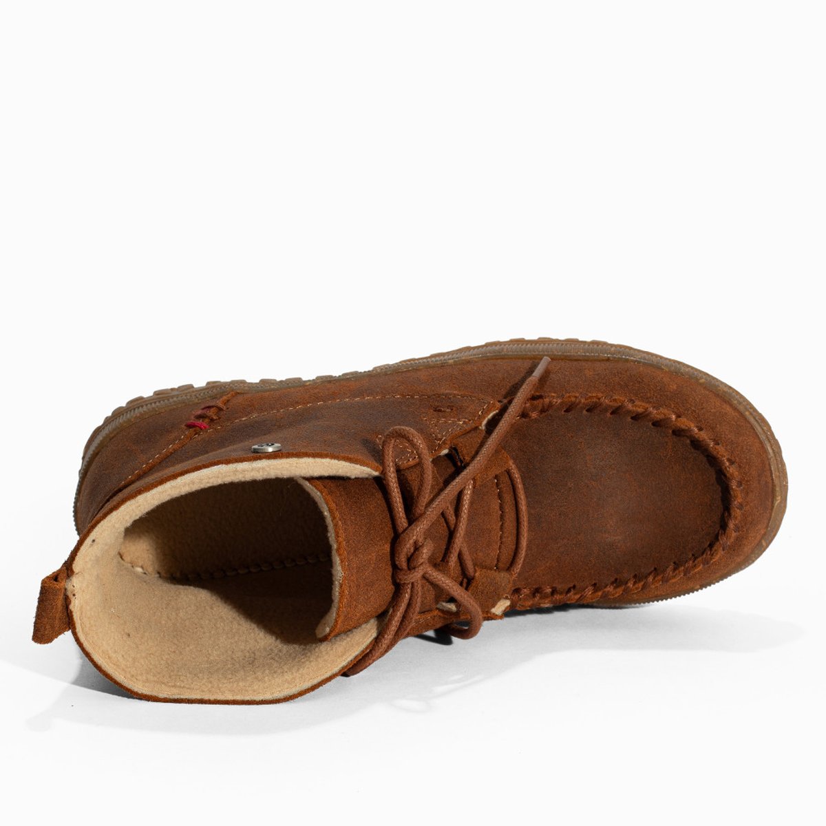 Bottes en cuir Tealey marron, MINNETONKA