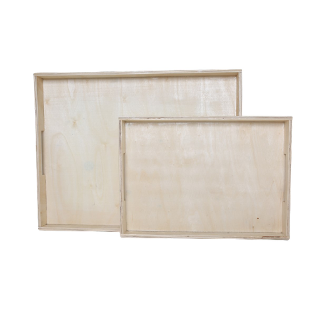 Lot de 2 plateaux SIMPLICITY beige, FACTORY