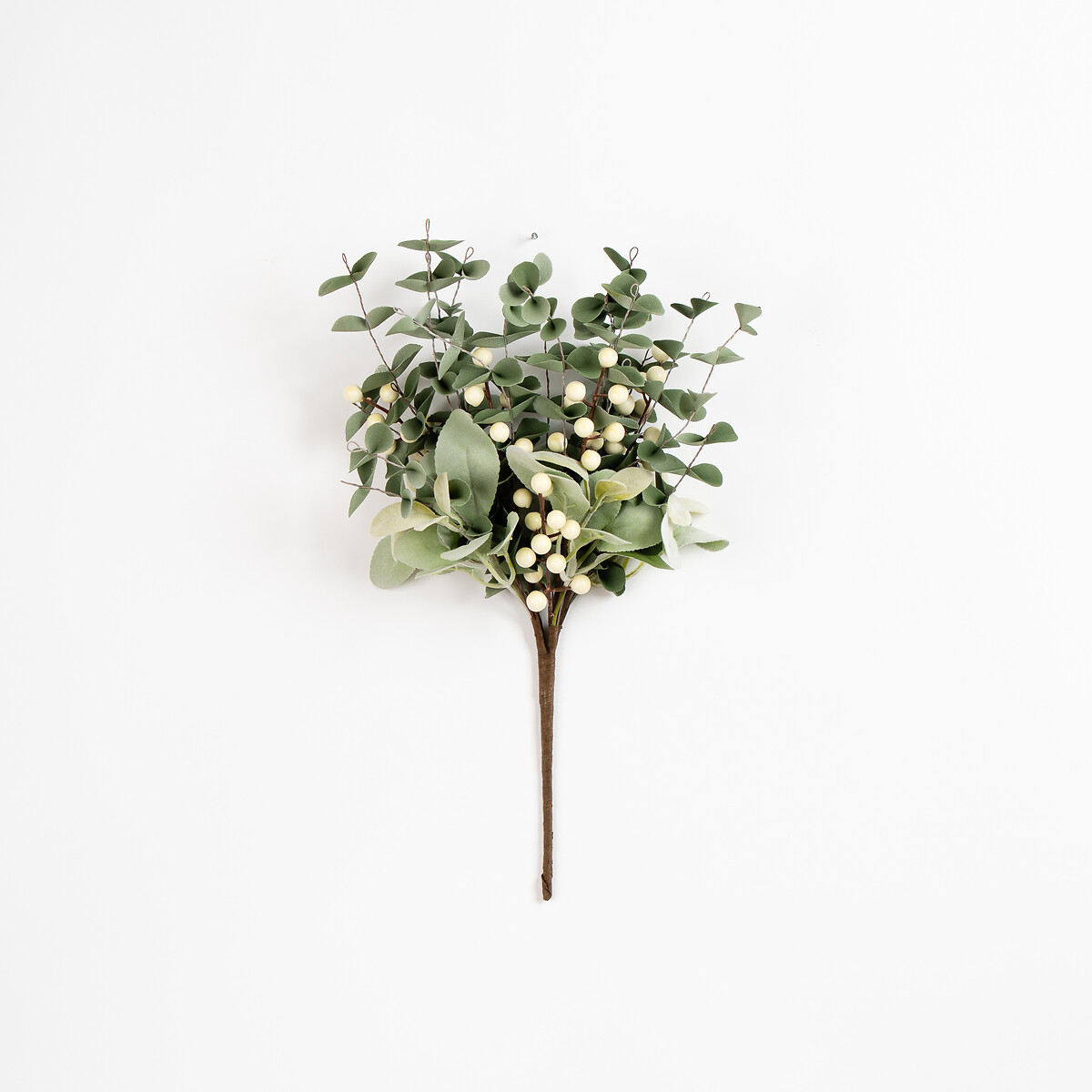 43cm Eucalyptus, Lambs Ear & Berry Bundle green, SO'HOME