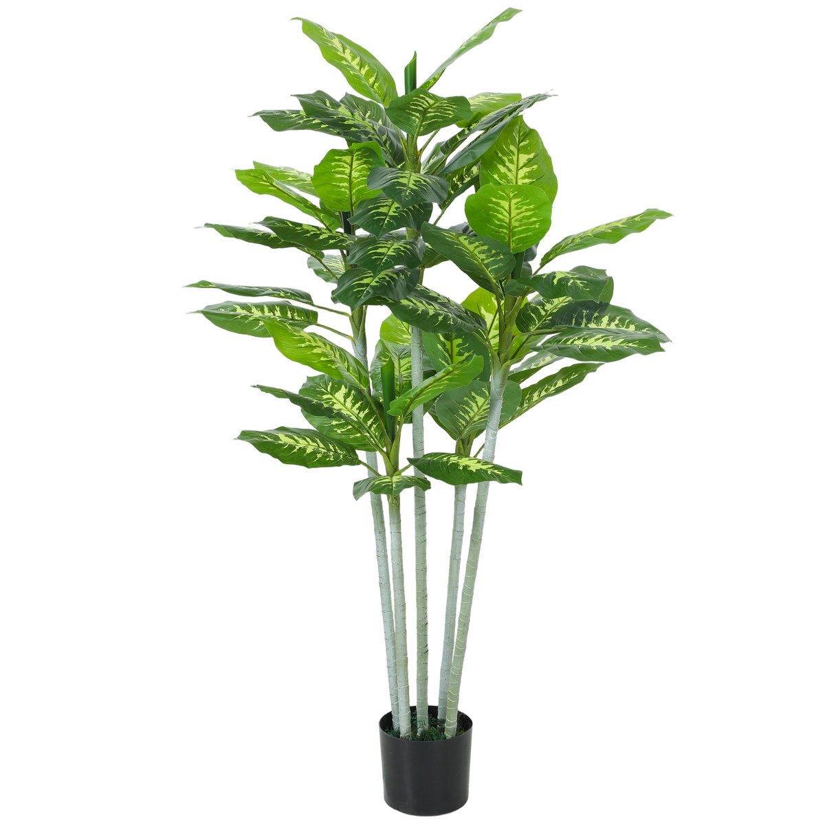 Plante artificielle calathea vert, HOMCOM