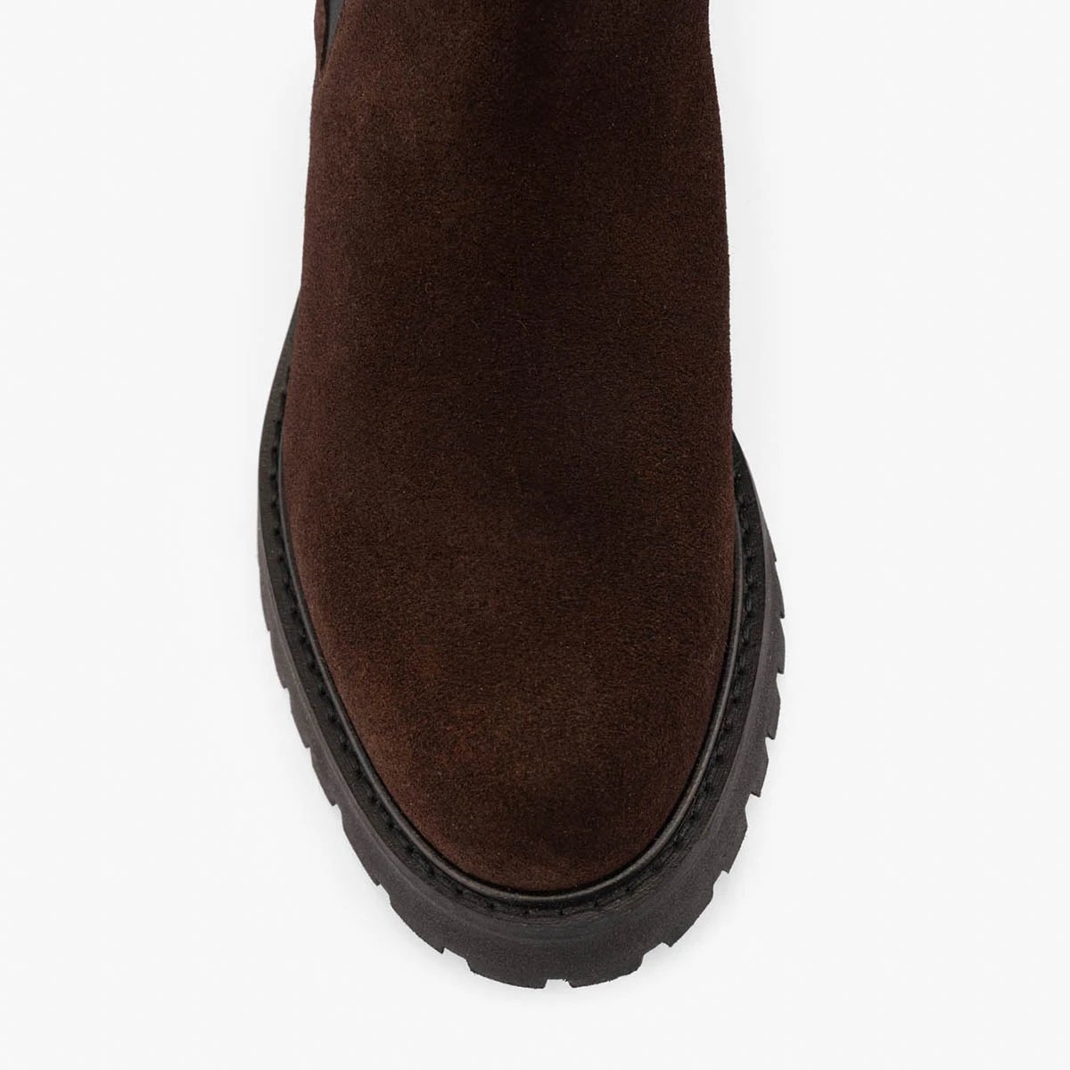 Bottine cuir velours JOYCE marron, MAISON TOUFET