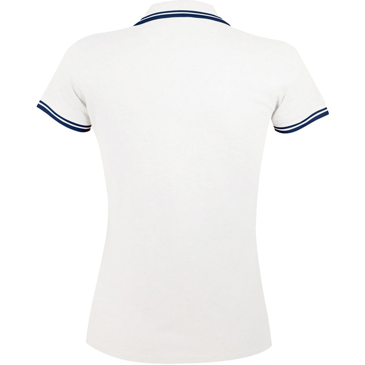 Polo manches courtes PASADENA blanc / bleu marine, SOLS