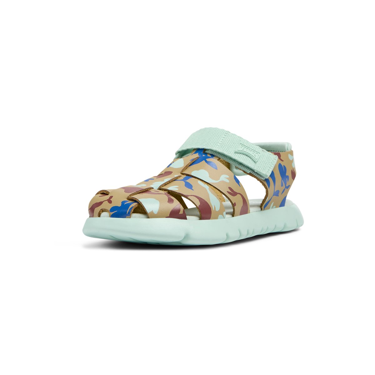 Sandales Oruga beige bleu, CAMPER