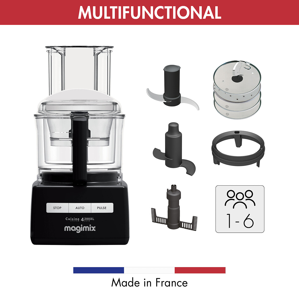 4200XL 3L Food Processor black, MAGIMIX