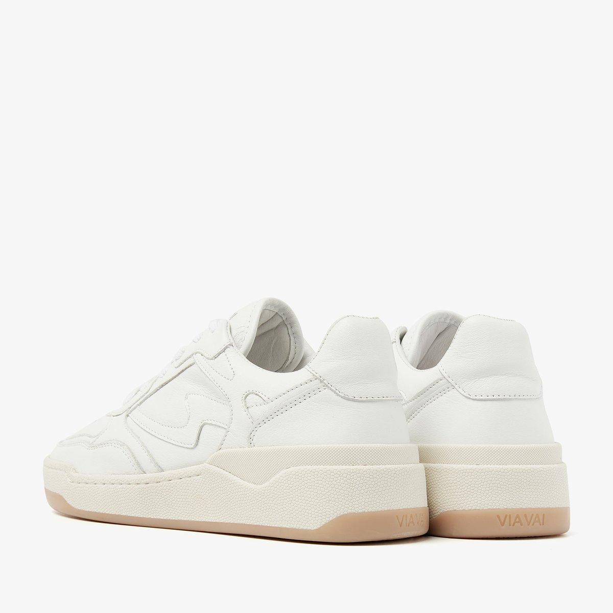 Baskets en cuir SAM LEVI blanc, VIA VAI