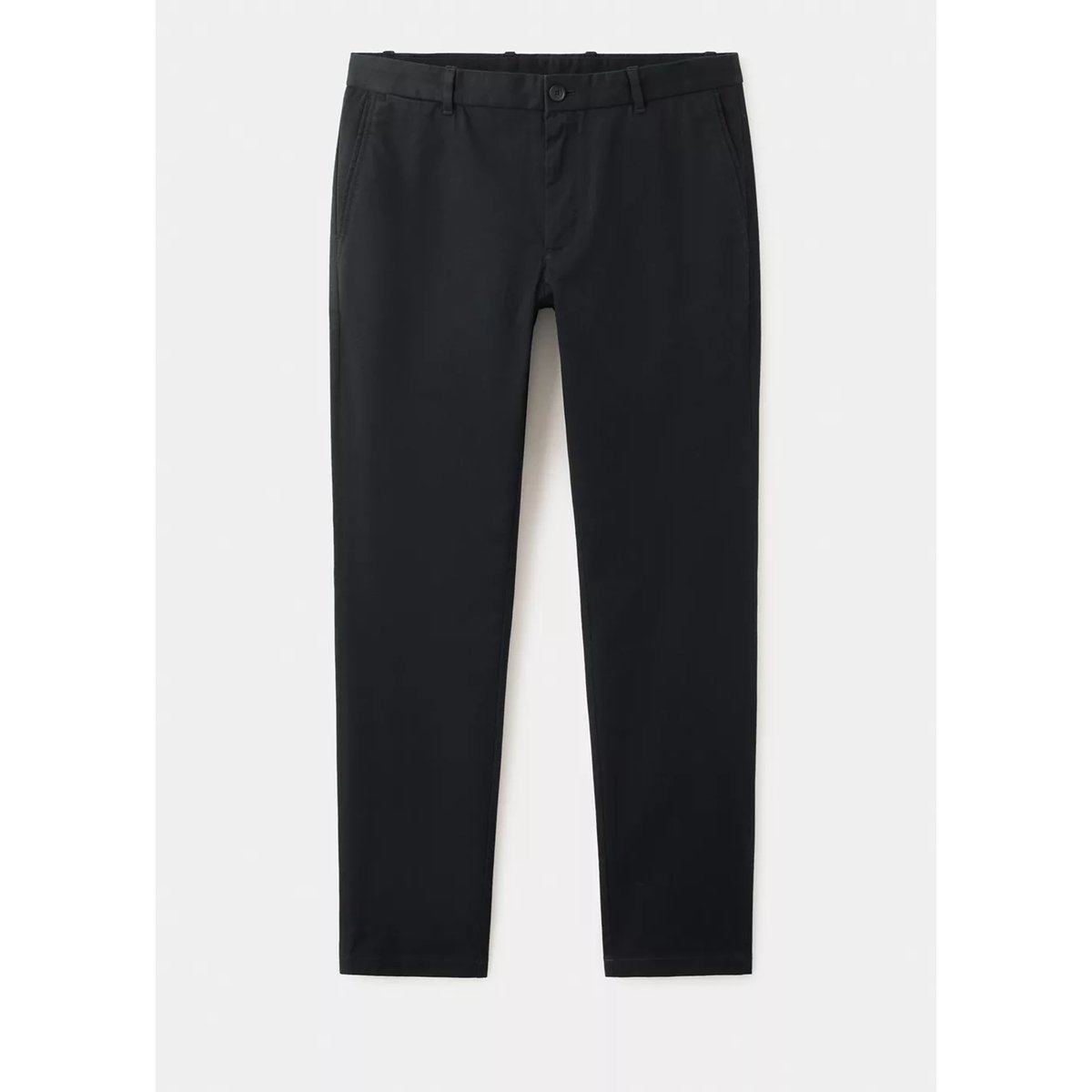 Pantalon Barna slim-fit en sergé noir, MANGO MAN