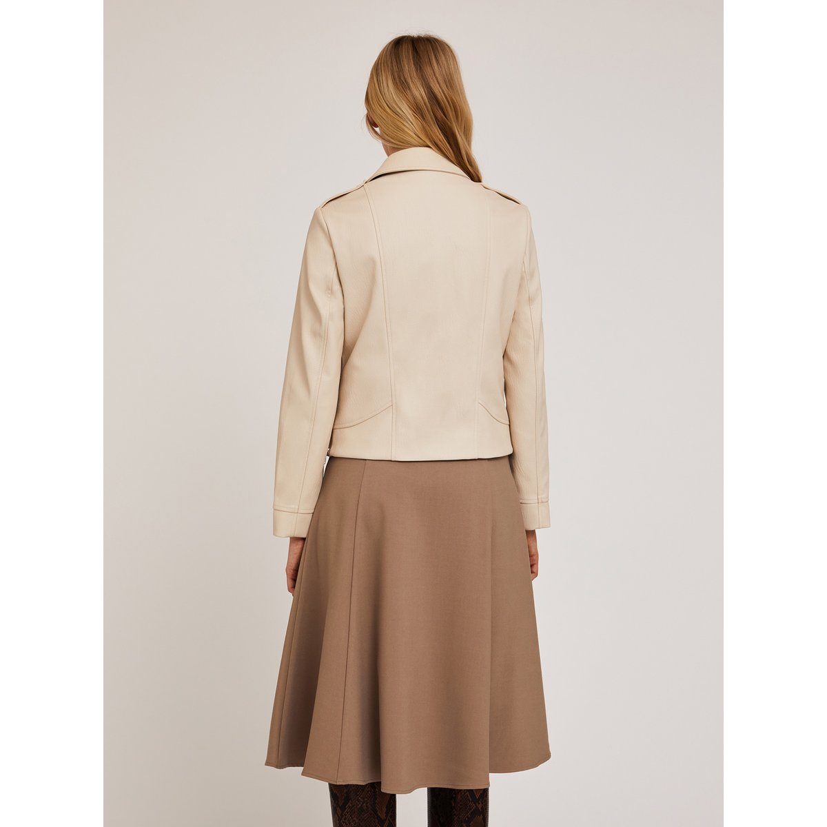 Veste motard beige, MOTIVI