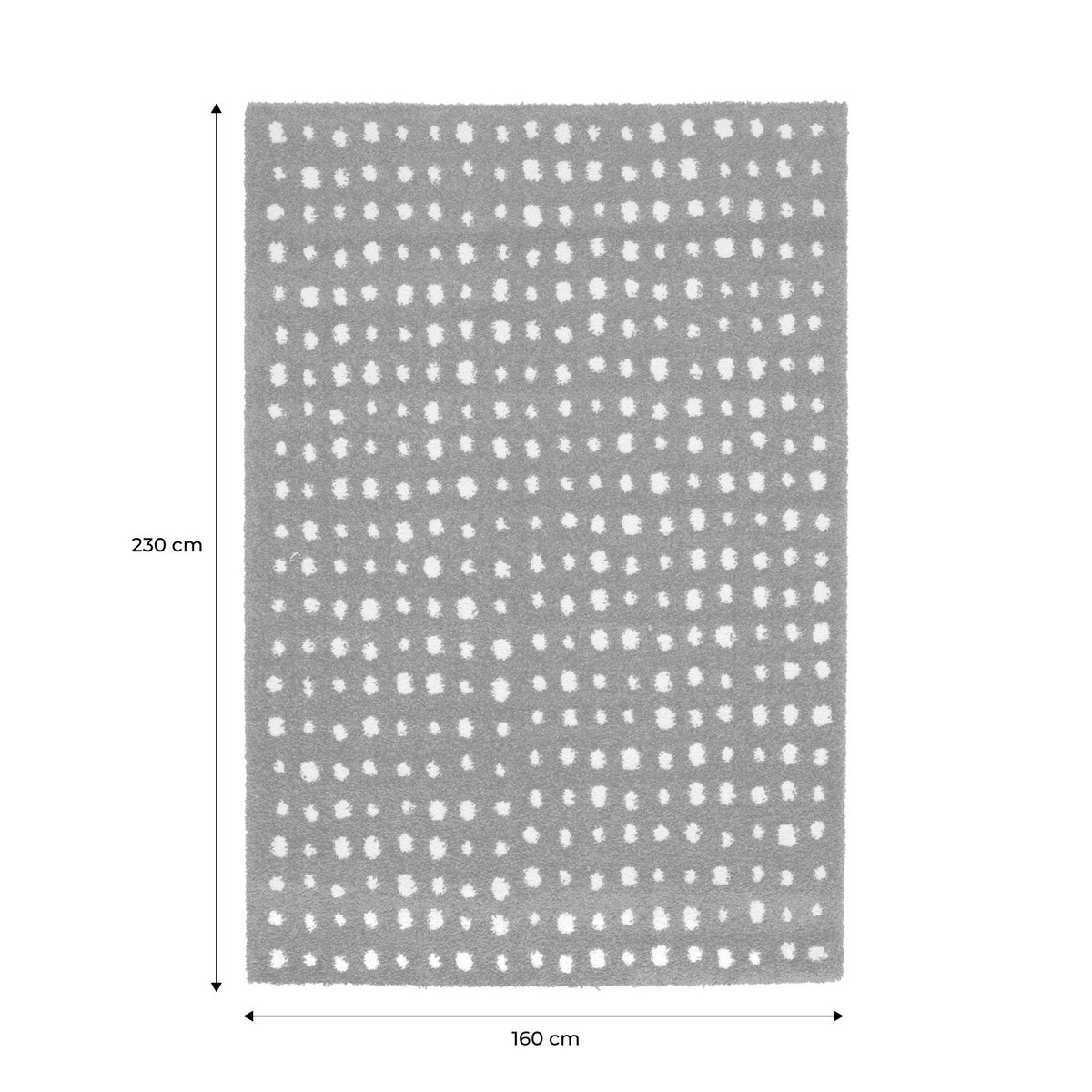 Tapis intérieur rectangulaire contemporain ENO marron / crème, SWEEEK