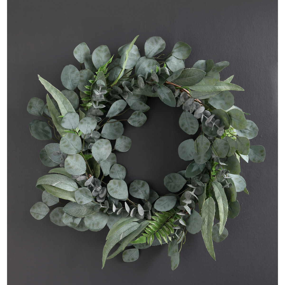 50cm Artificial Eucalyptus Wreath green, SO'HOME