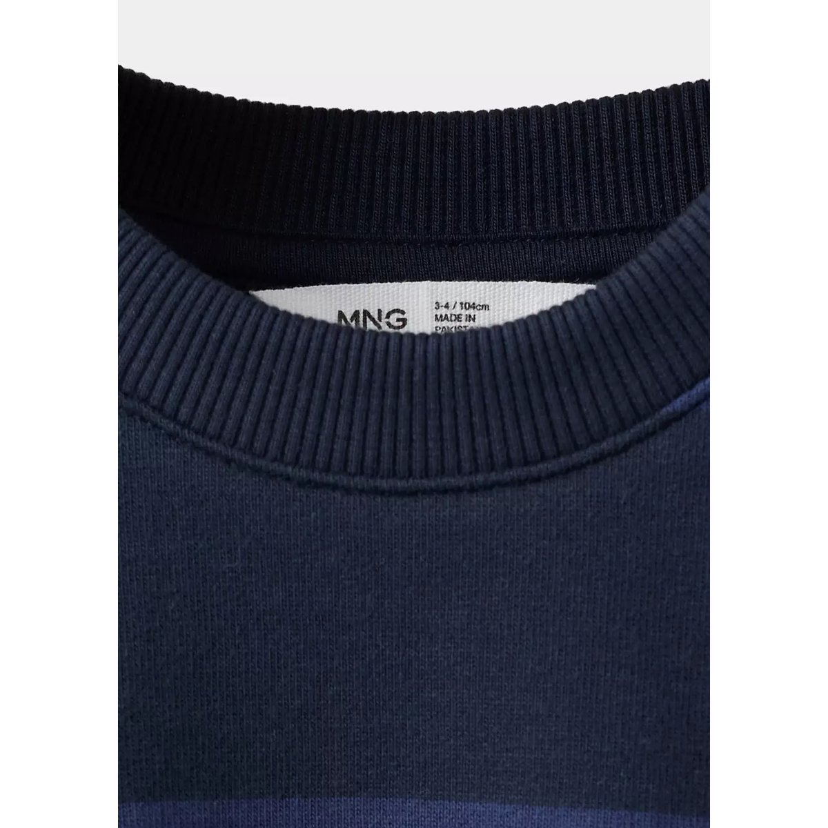 Sweat-shirt coton rayures bleu marine foncé, MANGO BABY