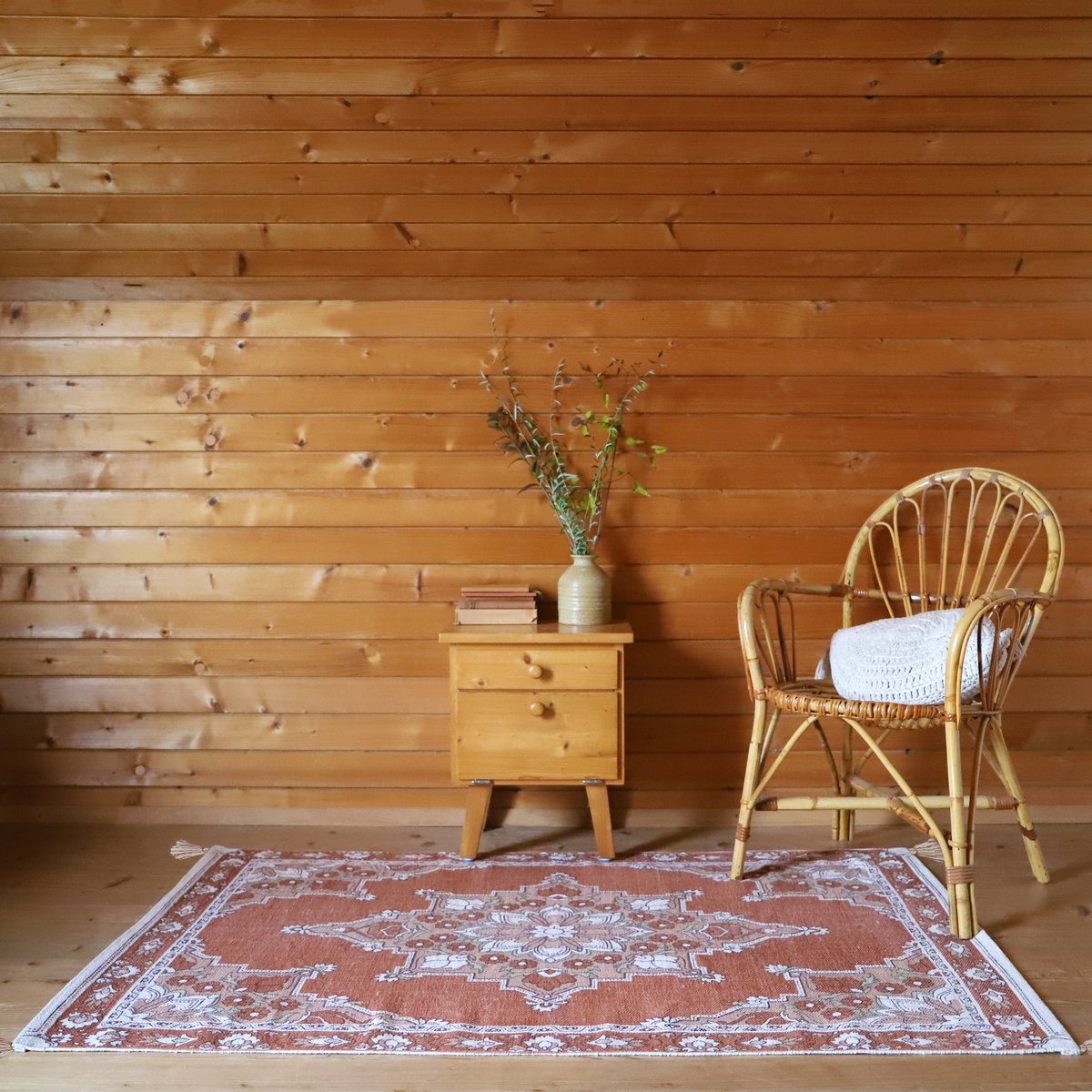 Tapis coton imprimé motif bohème LALITHA multi, NATTIOT
