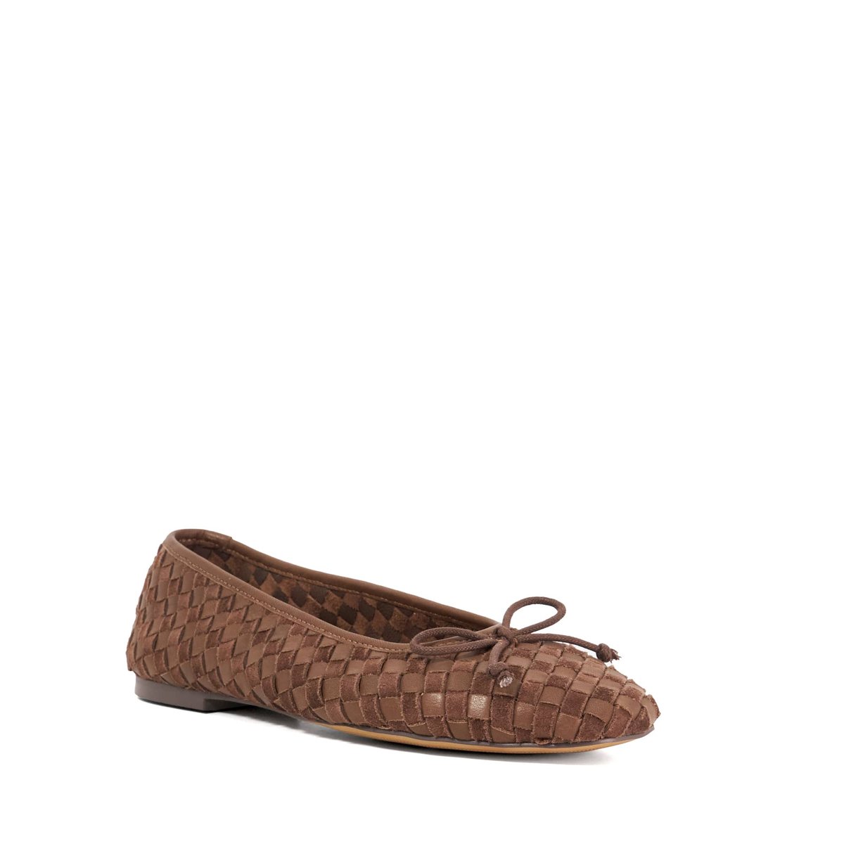 Ballerines tissées - Wide Fit HEAT brown-leather mix, DUNE LONDON