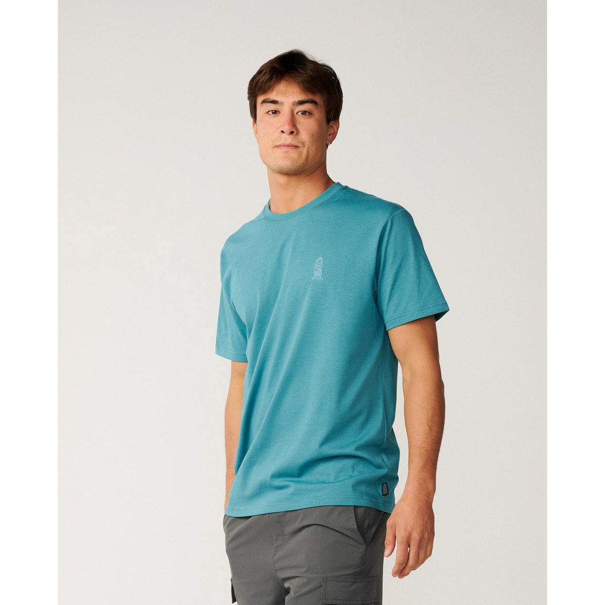 T-shirt relax SEARCH SERIES VAPORCOOL Embroid dusty jade, RIP CURL